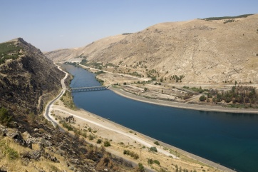 Turkey - Euphrates River at Ataturk Dam - Anatolia